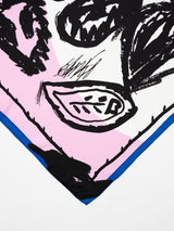 <シルクスカーフ65>ドローペイズリー