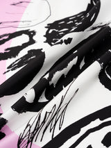 <シルクスカーフ65>ドローペイズリー