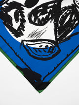 <シルクスカーフ65>ドローペイズリー