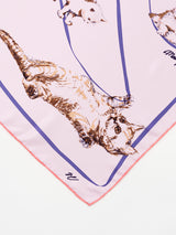 <シルクスカーフ65>キャットリボン