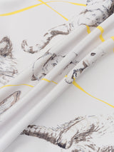 <シルクスカーフ65>キャットリボン