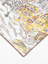 SILK SCARF 88 / WINTERY LANDSCAPE