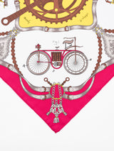 <シルクスカーフ88>ヴィンテージサイクル