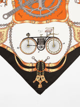 <シルクスカーフ65>ヴィンテージサイクル