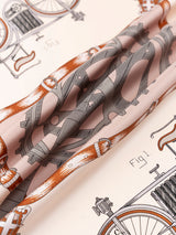 <シルクスカーフ88>ヴィンテージサイクル