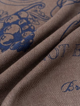 <ウールシルクストールヘリンボーン織120>バブル