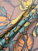 <ウールシルクストールヘリンボーン織120>フラワーベース