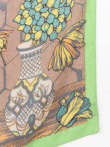 <ウールシルクストールヘリンボーン織120>フラワーベース