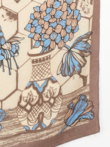 <ウールシルクストールヘリンボーン織120>フラワーベース