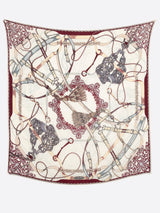 <ウールシルクストールヘリンボーン織120>タッセルストラップ