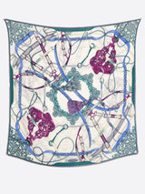 <ウールシルクストールヘリンボーン織120>タッセルストラップ