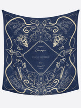 <ウールシルクストールヘリンボーン織120>バブル