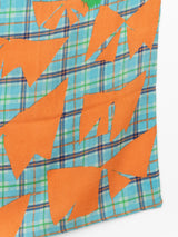 <ウールシルクストールヘリンボーン織120>コラージュチェック