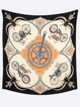 WOOL SILK STOLE HERRINGBONE WEAVE 120 / VINTAGE CYCLE