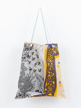 REVERSIBLE PRINT TOTE BAG L / PADDED BOTANIC GARDEN