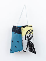 <リバーシブルプリントトートバッグL>テント ドローペイズリー