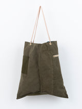 <リバーシブルプリントトートバッグL>テント ウィンタースワン