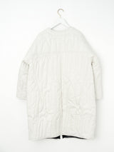 QUILTED LONG COAT / REVERSIBLE MANIPURI