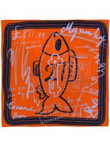 SILK SCARF 65 / FISH