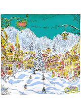 SILK SCARF 88 / WINTERY LANDSCAPE
