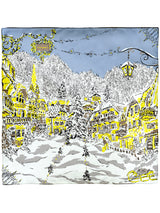 <シルクスカーフ65>ウィンタリーランドスケープ