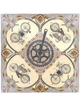 <シルクスカーフ65>ヴィンテージサイクル