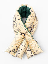 <ダウンマフラー>ペイズリーバンダナ