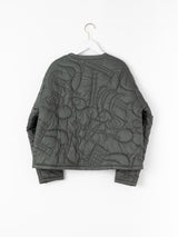 <キルティングミリタリージャケット>アブストラクト