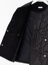 <キルティングクルーネックベスト>アブストラクト