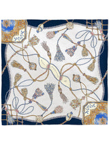 SILK SCARF 88 / VINTAGE TASSEL