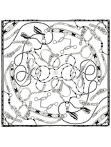 <シルクスカーフ65>ネイティブビット