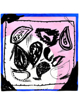 <シルクスカーフ65>ドローペイズリー