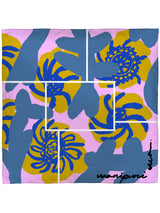 SILK SCARF 65 / PAINT FLOWER