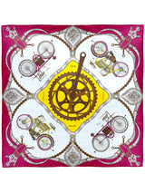 <シルクスカーフ65>ヴィンテージサイクル