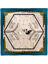 <シルクスカーフ65>ウィンタースワン