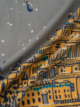 <ウールシルクストールヘリンボーン織120>サイレントナイト