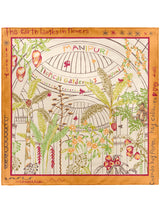 <Silk Scarf 65> Tropical Garden