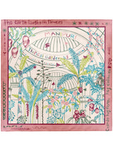 <Silk Scarf 65> Tropical Garden