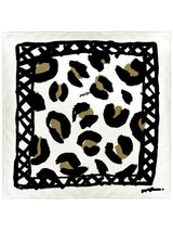 <シルクスカーフ65>ビッグレオパード
