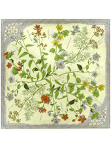 <Silk Scarf 65> Herbal Garden