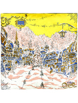 SILK SCARF 88 / WINTERY LANDSCAPE