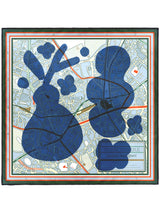 <シルクスカーフ65>コラージュサムウェア