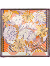 SILK SCARF 65 / COLLAGE DAHLIA RONDO