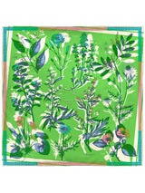 SILK SCARF 88 / COLLAGE ANTIQUE FLOWER