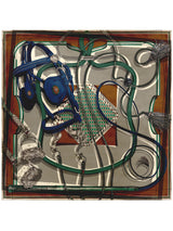 <シルクスカーフ65>コラージュジョッキー