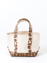 <帆布トートバッグS>レオパードベグ