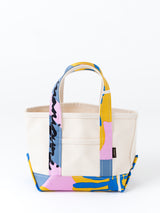 <帆布トートバッグS>ペイントフラワー