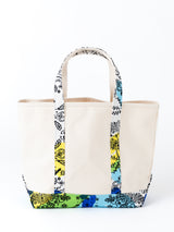 <帆布トートバッグL>バタフライドローバンダナ