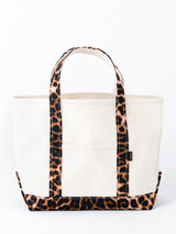 <帆布トートバッグM>レオパードベグ
