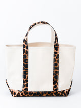 <帆布トートバッグM>レオパードベグ